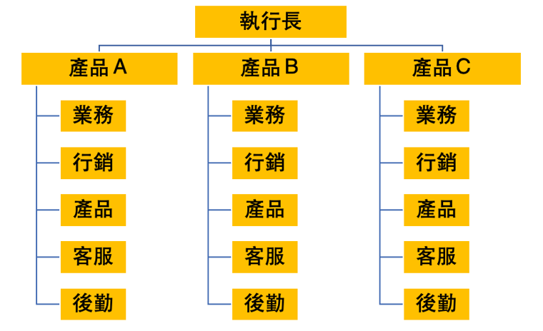 分區型組織架構_divisional functional structure